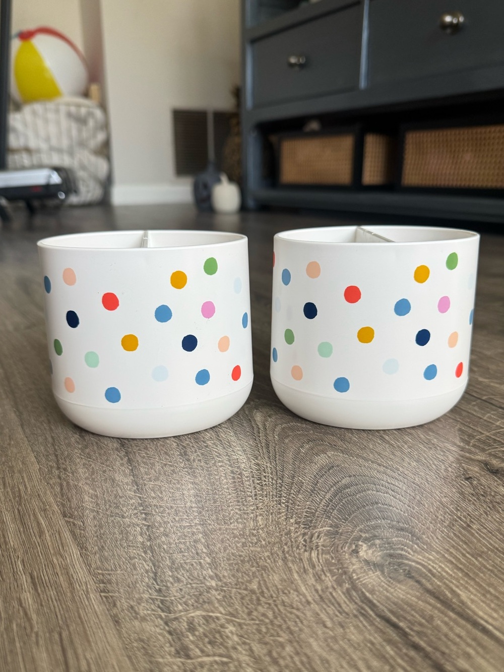 Polka Dot Kids Toothbrush Holders